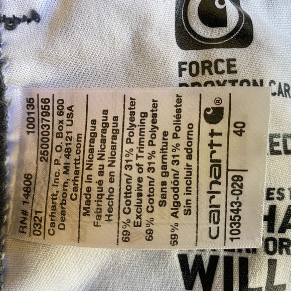 Carhartt Men's Gray Cargo Shorts - Picture 4 of 5